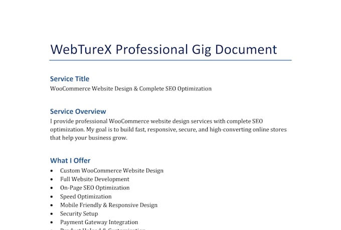 design and customize a woocommerce website with SEO